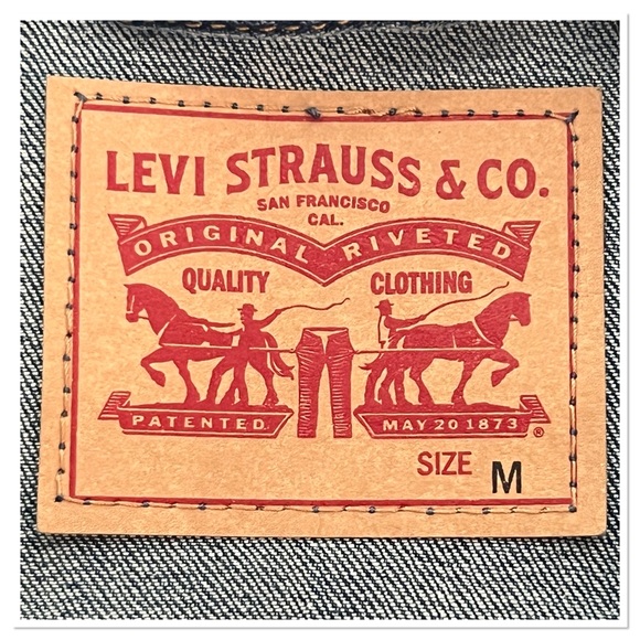 Levi's Women's Classic Blue Jean Jacket Sz M Cotton Blend NWT - Picture 8 of 11